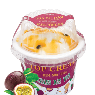 Kem sữa chua chanh dây tươi TopCream 120g