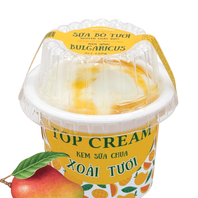 Kem sữa chua xoài tươi TopCream 120g