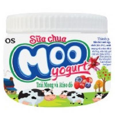 Sữa chua Moo Yogurt 180g ( vị vải và hoa hồng )